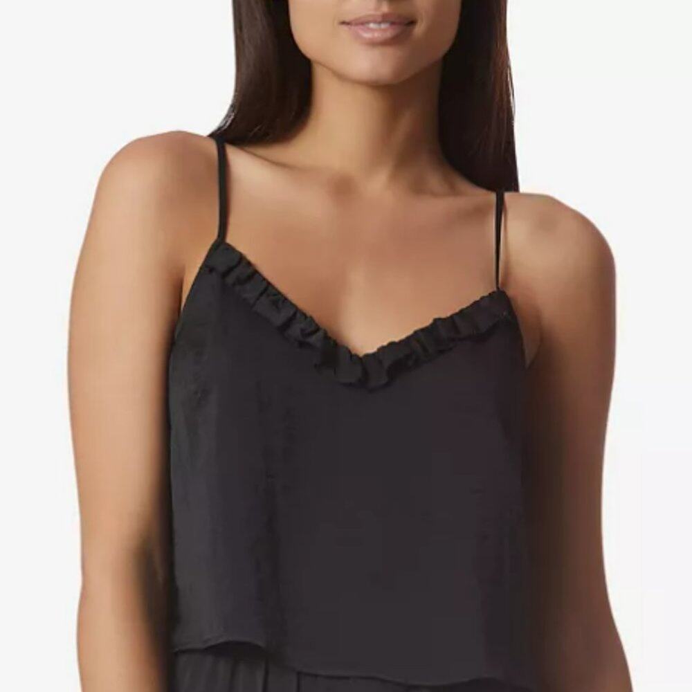 AVEC LES FILLES Crop Top Black Size Small S